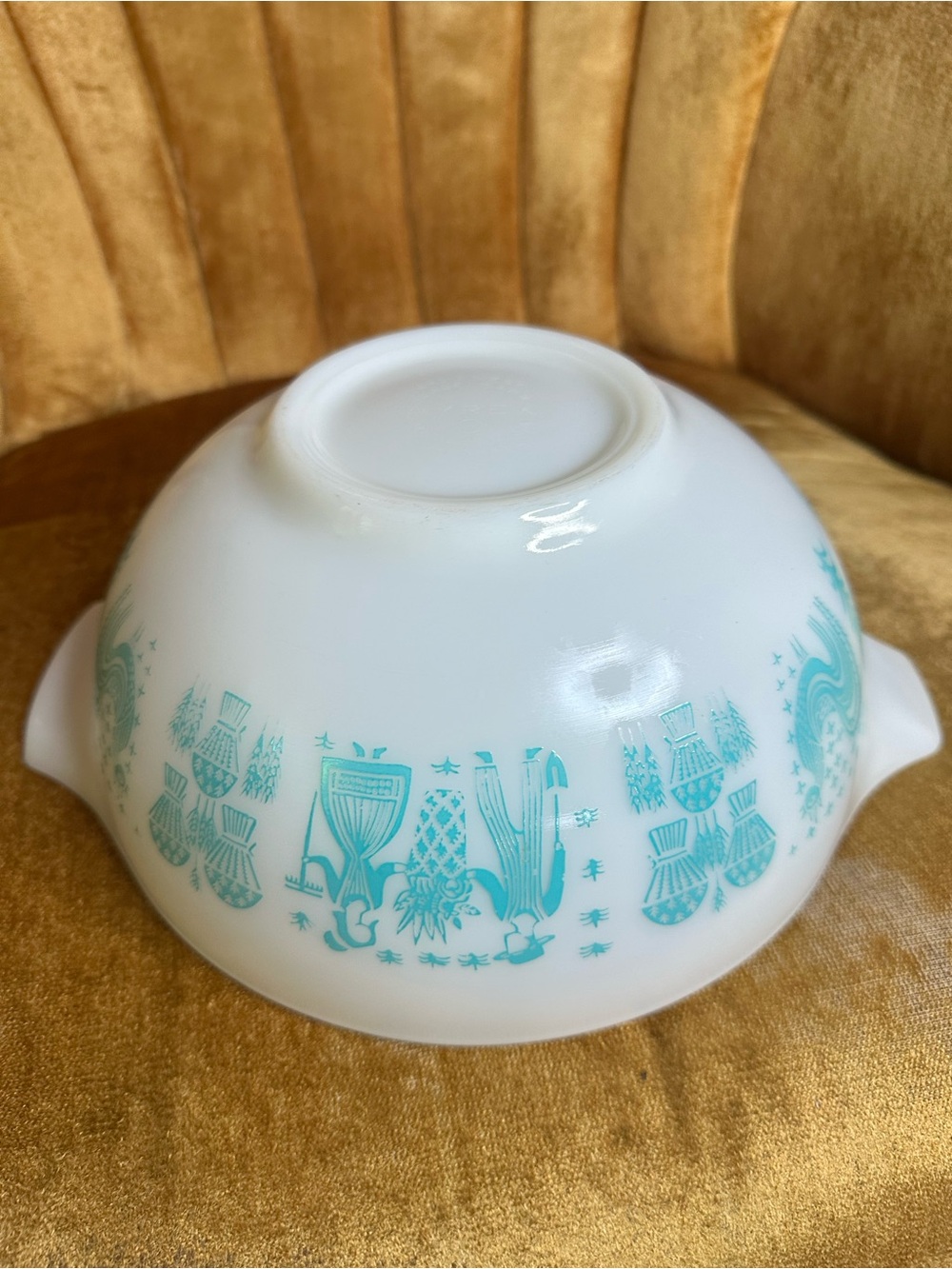 Vintage Pyrex Amish Butterprint 443 Cinderella Mixing Nesting Bowl 2.5 Qt - Picture 9 of 12